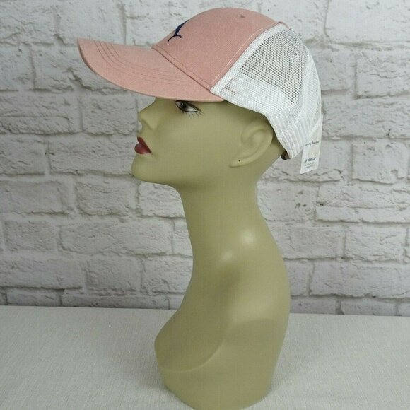 NWT TOMMY BAHAMA Pink Washed Trucker Cap Hat marlin Embroidery Tip Your Cap OS main image 12